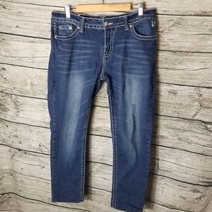 Vivi Diva Jeans Cropped Size 16/33.Waist approx:  18 inches Inseam approx: 24